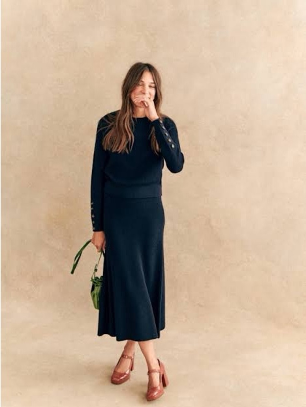 Sezane Naelle skirt and top set